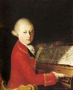 Wolfang Amadeus Mozart (aged 14) in Verona unknow artist
